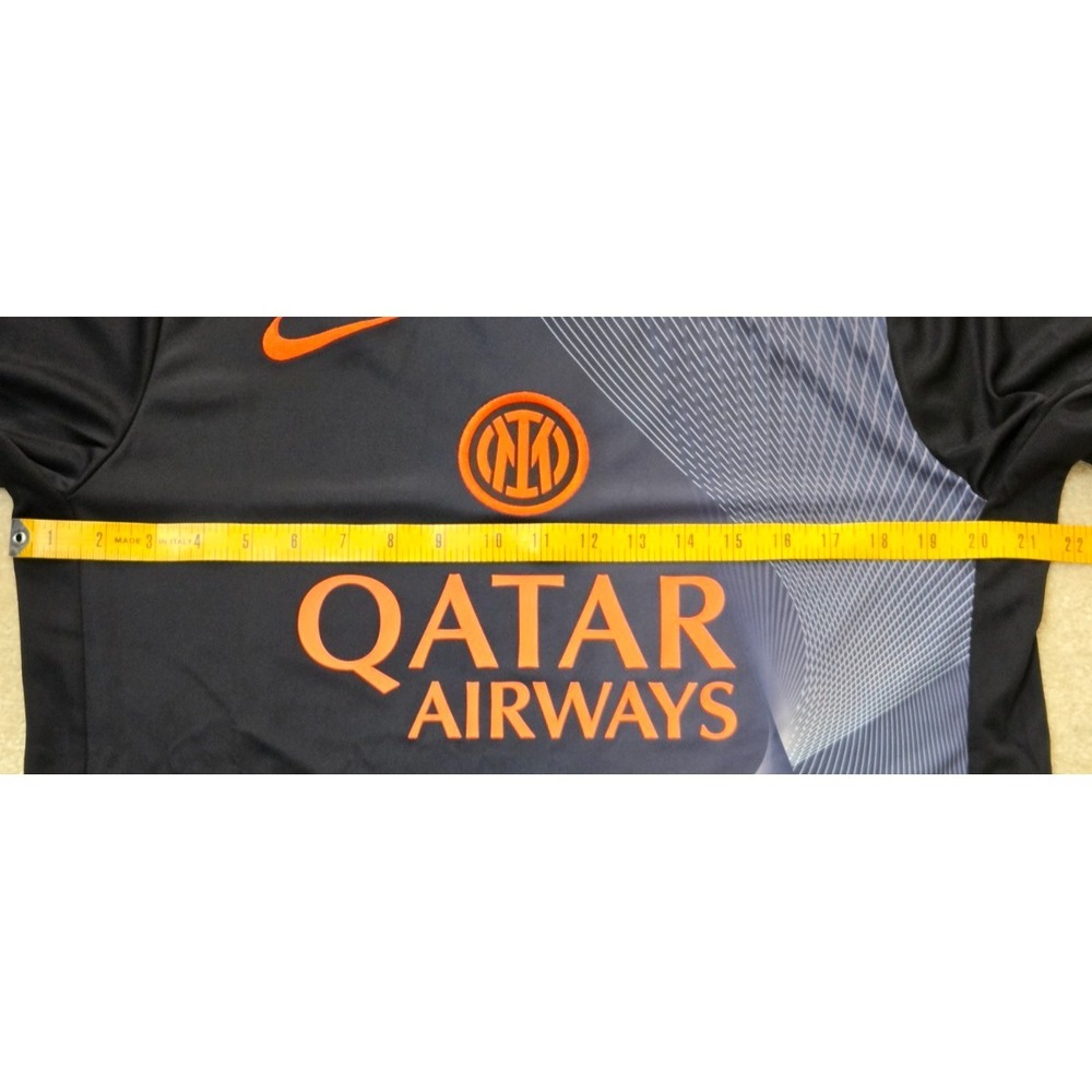 Inter Milan Nike FC  Prematch Jersey 25/26 Men's‎ L Slim Fit Black Orange NWT - Picture 5 of 11